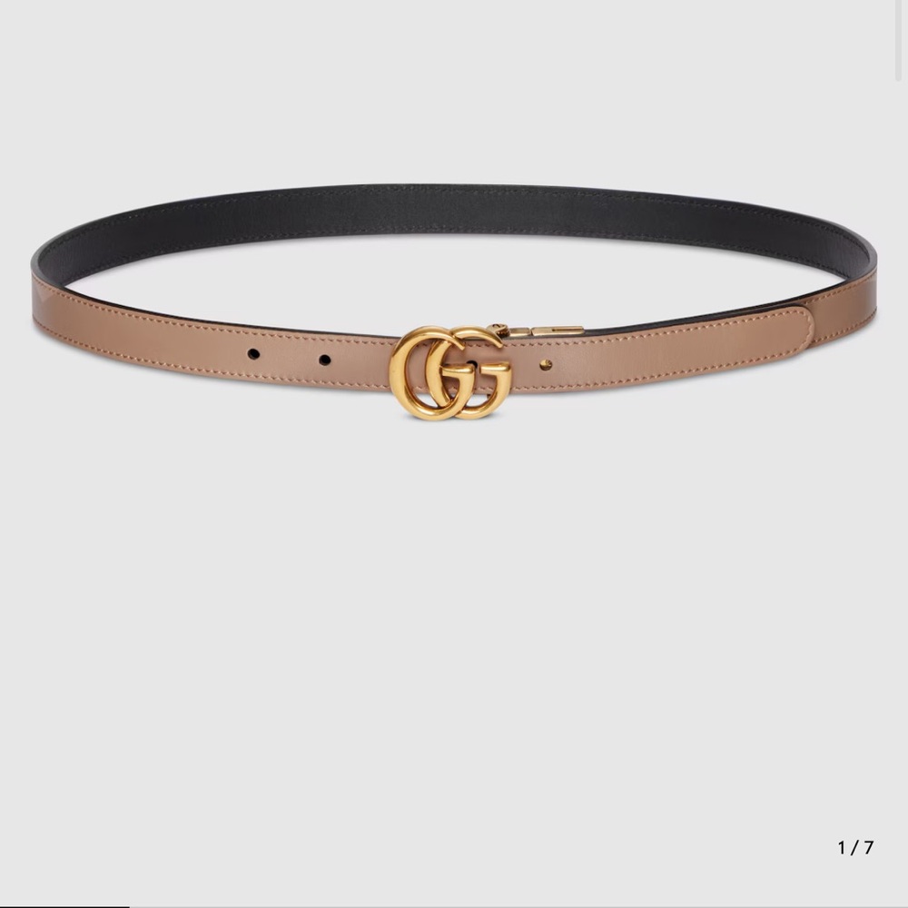 Gucci GG MARMONT REVERSIBLE THIN BELT